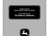 John Deere 345 Wiring Diagram John Deere Gx345 Lawn Garden Tractor Service Repair Manual