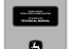 John Deere Gt245 Wiring Diagram Calameo John Deere Gt245 Lawn Garden Tractor Service