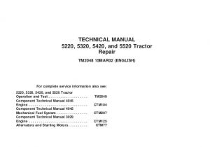 John Deere Rate Controller Wiring Diagram John Deere 5420 Tractor Service Repair Manual