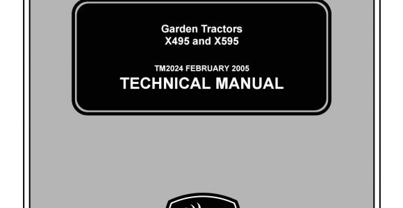 John Deere X495 Wiring Diagram John Deere X495 4wd Lawn Garden Tractor Service Repair
