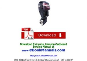Johnson Outboard Wiring Diagram Pdf 1990 2001 Johnson Evinrude Outboard Service Manual 1 Hp to 300 Hp Johnson Outboard Wiring Diagram Pdf 1990 2001 Johnson Evinrude Outboard Service Manual 1 Hp to 300 Hp