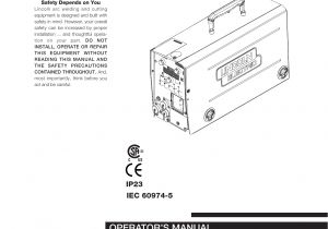 K870 Amptrol Wiring Diagram Lincoln Electric Power Feed Im892 C Users Manual