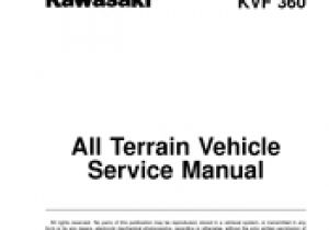 Kawasaki Prairie 360 Wiring Diagram Kawasaki Prairie 360 Service Manual Pdf Download