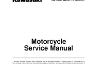 Kawasaki Vulcan 1500 Wiring Diagram Kawasaki Vn1500 Mean Streak Service Manual Pdf Download