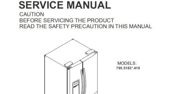 Kenmore Elite Refrigerator Wiring Diagram Kenmore 795 51832 51833 51839 Refrigerator Service and