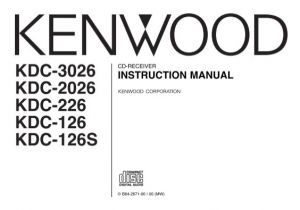 Kenwood Kdc U456 Wiring Diagram Kdc 3026 Kdc 2026 Kdc 226 Kdc 126 Kdc 126s Kenwood