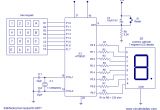 Keyboard Wiring Diagram Interfacing Hex Keypad to 8051 Circuit Diagram and assembly Program