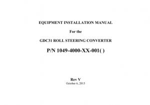 Kfc 200 Autopilot Wiring Diagram Gdc31 Installation Manual Rev V Manualzz Com