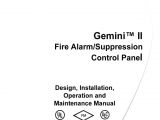 Kidde Fire Suppression System Wiring Diagram Gemini Ii Operating Instructions 06 235975