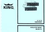 King Kt76a Wiring Diagram Kt 76 78 Transponder Installation Manual 006 Pages 1 27 Text