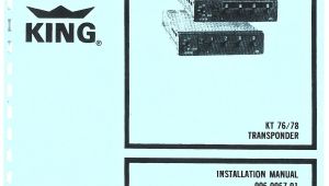King Kt76a Wiring Diagram Kt 76 78 Transponder Installation Manual 006 Pages 1 27 Text