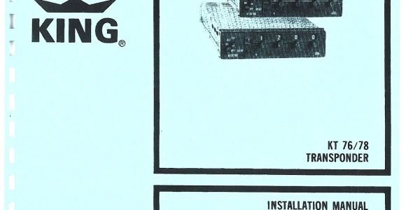 King Kt76a Wiring Diagram Kt 76 78 Transponder Installation Manual 006 Pages 1 27 Text