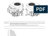 Kohler 7000 Series Wiring Diagram Kohler 7000 Series Shop Manual Carburetor Gasoline