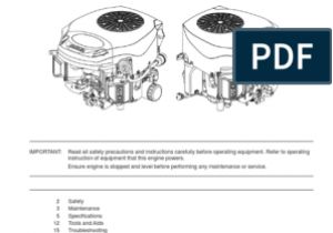Kohler 7000 Series Wiring Diagram Kohler 7000 Series Shop Manual Carburetor Gasoline