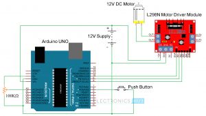L298n Wiring Diagram Arduino Dc Motor Control Using L298n Motor Driver Pwm H Bridge