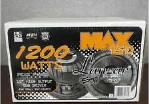 Lanzar Max Pro 15 Wiring Diagram 15 Inch Dual Car Subwoofers for Sale Ebay