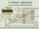 Lcd Display Wiring Diagram Digital Ir Sensor Interfacing with Avr atmega16 Microcontroller and