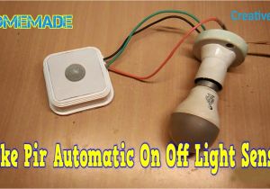 Led Autolamps Wiring Diagram How to Make Pir Automatic On Off Light Sensor at Home Youtube