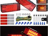 Led Equipped Light Bar Wiring Diagram Kohree New Led Submersible Trailer Tail Light Kit 12v Led Utility Trailer Lights Dot Approval Fully Submersible License Lights and Wiring Kit