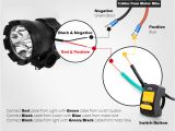 Led Headlight Wiring Diagram for Motorcycle Motorcycle Led Driving Lights Cree T6 Led 3000lm