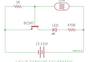 Led Load Resistor Wiring Diagram Light Sensor and Darkness Detector Circuit Using Ldr and Transistor