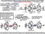 Led Load Resistor Wiring Diagram Npn Pnp Bjt Push Pull Emitter Follower Circuit Fragment Electronzap