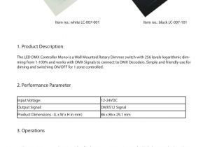 Led Push button Wiring Diagram Lc 007 001 Od 101 User Manual Led Dmx Controller Manualzz