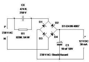 Led Transformer Wiring Diagram Transformer Less 12v Power Supply Out Of Led Bulb Power Supply