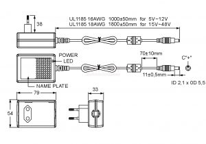 Led Wiring Diagram 12v Gst25e12 Stecker Led Netzteil 12v 2 08a Erp 2 Led Treiber Relco