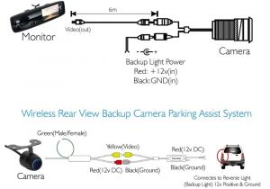 Leekooluu Backup Camera Wiring Diagram Amazon Com Pyle Wireless Backup Car Camera Rearview Mirror Monitor