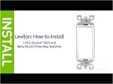 Leviton Single Pole Dimmer Switch Wiring Diagram Leviton Presents How to Install A Three Way Switch Youtube