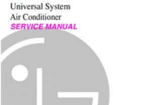 Lg Window Ac Wiring Diagram Lg Universal System Air Conditioner Service Manual Pdf