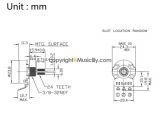 Linear Taper Potentiometer Wiring Diagram Value Cts 450 Series B250k Split Shaft Fine 24 Splines Linear Taper