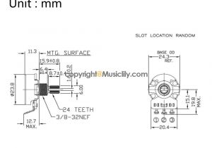 Linear Taper Potentiometer Wiring Diagram Value Cts 450 Series B250k Split Shaft Fine 24 Splines Linear Taper