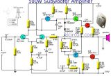 Loudspeaker Wiring Diagram Subwoofer Amplifier 100w Output with Transistor In 2019 Delz Diy
