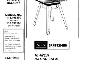 Makita 2703 Wiring Diagram Craftsman 113 199250 Owner S Manual Manualzz Com