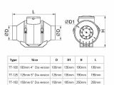 Manrose Fan Wiring Diagram Tt Series Mixed Flow Duct Extractor Fan 100mm 4 Dia Timer Amazon
