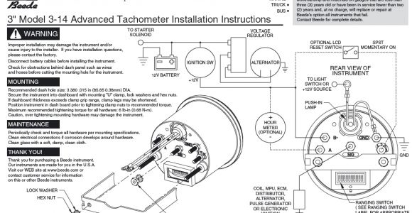 Marine Tachometer Wiring Diagram Boat Tach Wiring Diagram Wiring Diagram Name