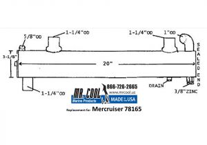 Mercruiser 470 Wiring Diagram 78165 Mercruiser Heat Exchanger Mercruiser 470 Wiring Diagram 78165 Mercruiser Heat Exchanger