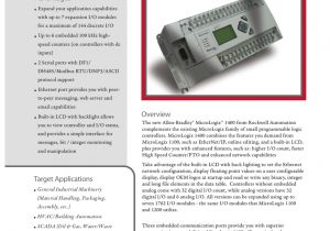 Micrologix 1400 Wiring Diagram Micrologix 1400 1766 Manualzz Com