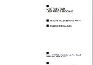 Miller Bluestar 2e Wiring Diagram Distributor List Price Book D Miller Bluestar 2e Wiring Diagram Distributor List Price Book D