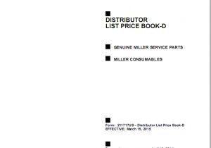 Miller Bluestar 2e Wiring Diagram Distributor List Price Book D