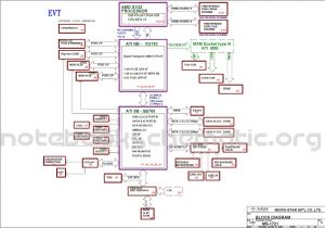 Motherboard Wiring Diagram Schematic Motherboard for Laptop Msi Gt735 Msi Ms 1721 Evt Rev
