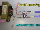 Multi Voltage Transformer Wiring Diagram Dc Dual Power Supply with Voltage Doubler Circuit Ac to Dc