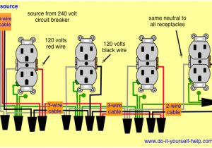 Multiple Outlet Wiring Diagram Three Receptacle Wiring Wiring Diagram Value