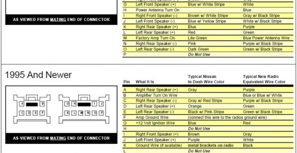 Nissan Altima Stereo Wiring Diagram 1997 Nissan Radio Wiring Harness Wiring Diagram List