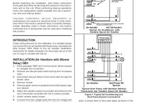 Nordyne Heat Pump Wiring Diagram Wiring Diagram Variable Speed Air Handler nordyne
