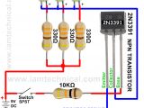 Npn Wiring Diagram Npn Transistor 2n3391 as A Switch Iamtechnical Com Npn