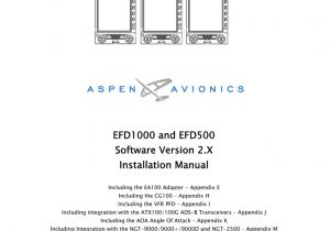 Nsd 360 Hsi Wiring Diagram Efd1000 and Efd500 software Version 2 X Installation Manual