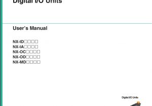 Omron Xw2b 40g5 Wiring Diagram Nx Series Digital I O Unit User S Manual Manualzz Com